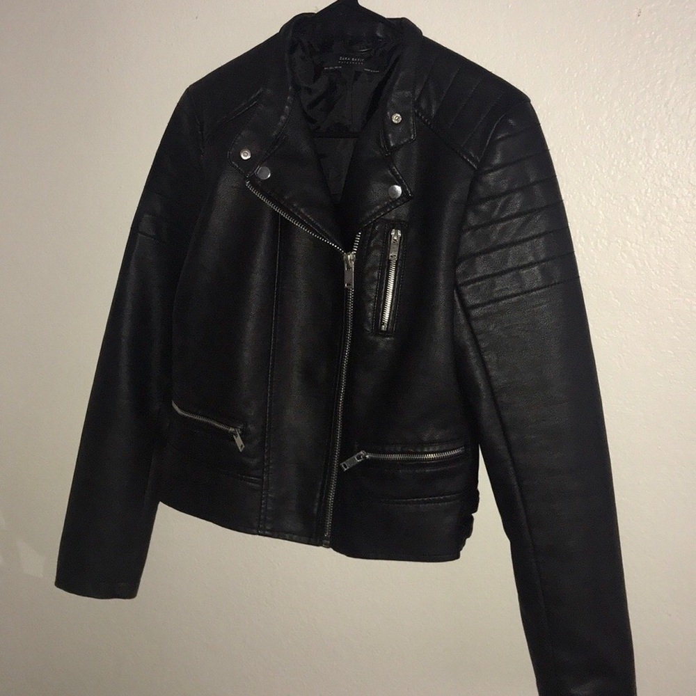 Leather Biker Jacket - Picture 5 of 6